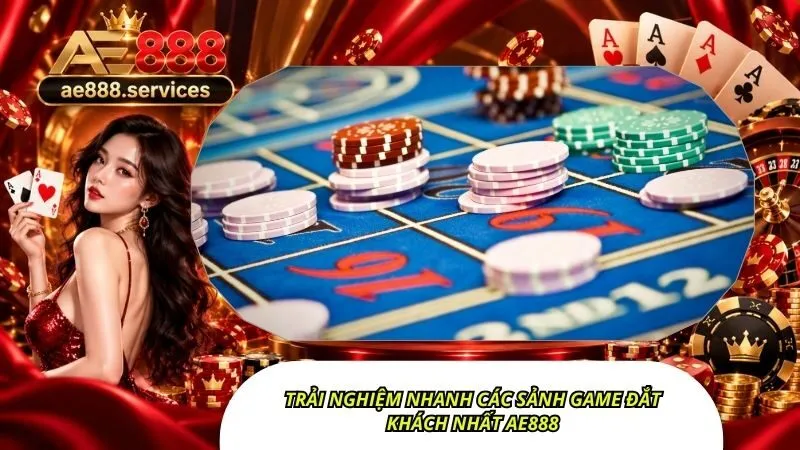 Trải nghiệm nhanh các sảnh game đắt khách nhất AE888