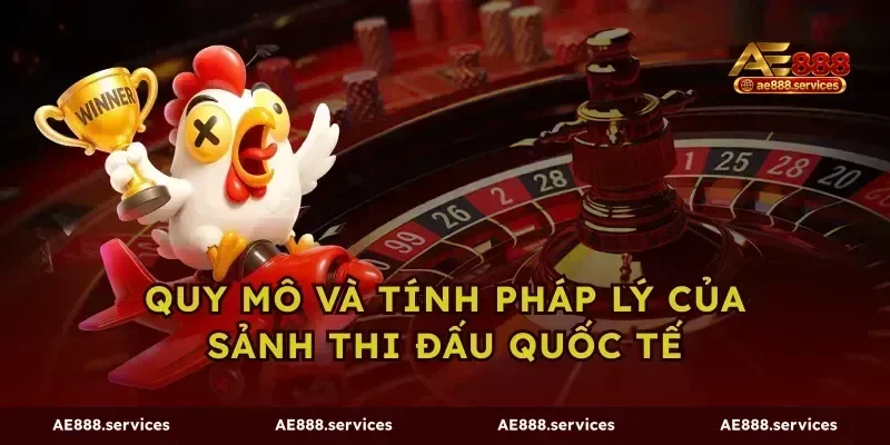 Quy mô và tính pháp lý của sảnh thi đấu quốc tế